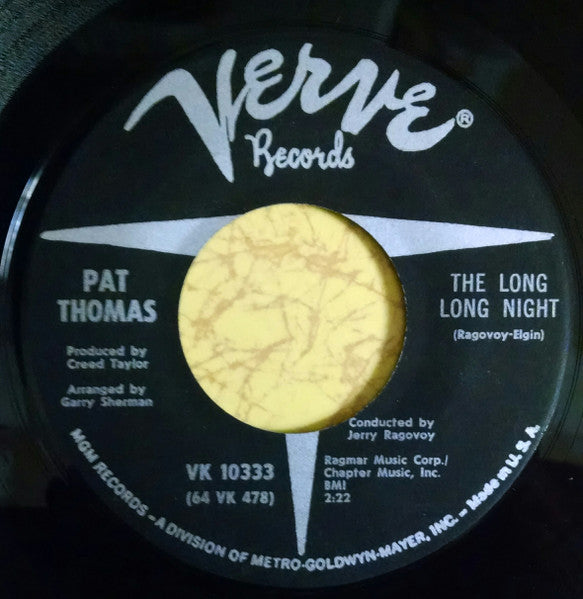 Pat Thomas (5) : I Can't Wait Until I See My Baby's Face (7", Single)