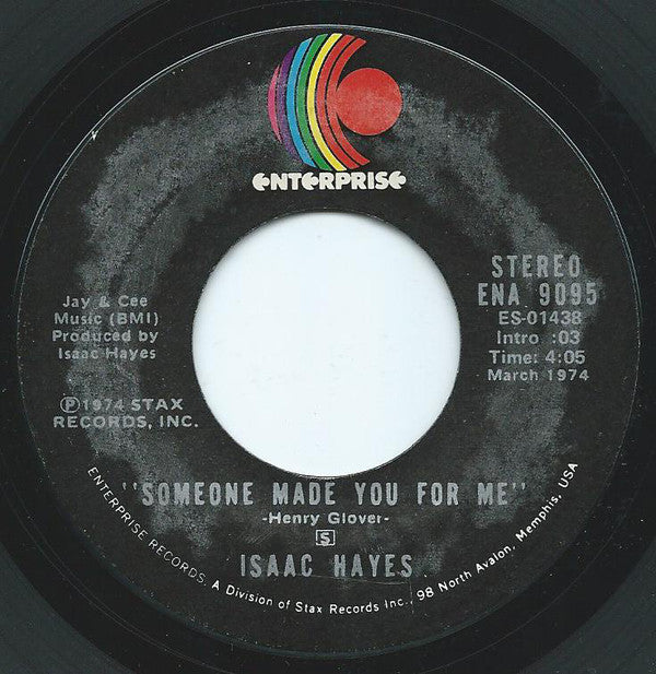 Isaac Hayes : Wonderful / Someone Made You For Me (7", Single, Styrene, Ter)