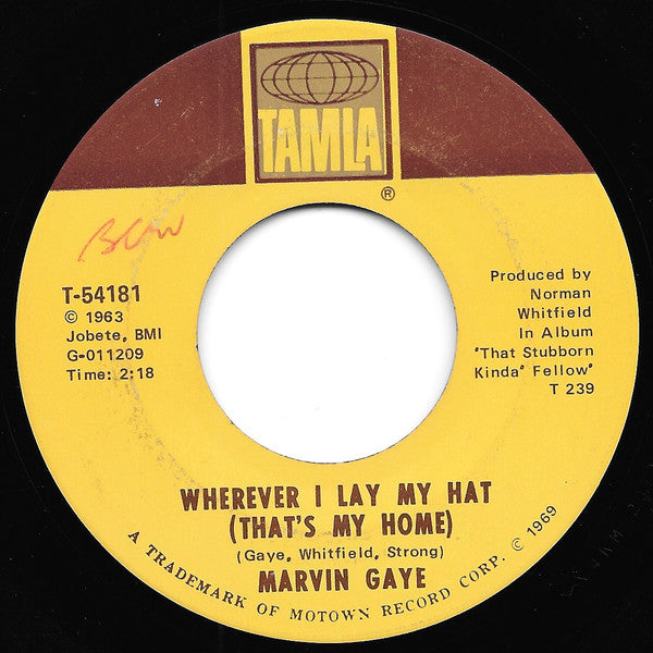 Marvin Gaye : Too Busy Thinking About My Baby / Wherever I Lay My Hat (That's My Home) (7", Single, ARP)
