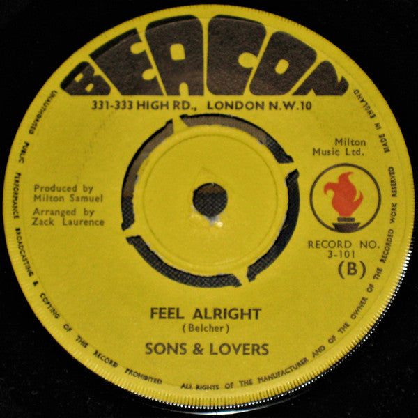 Sons And Lovers : Help Me (I'm On Top Of The World) (7")