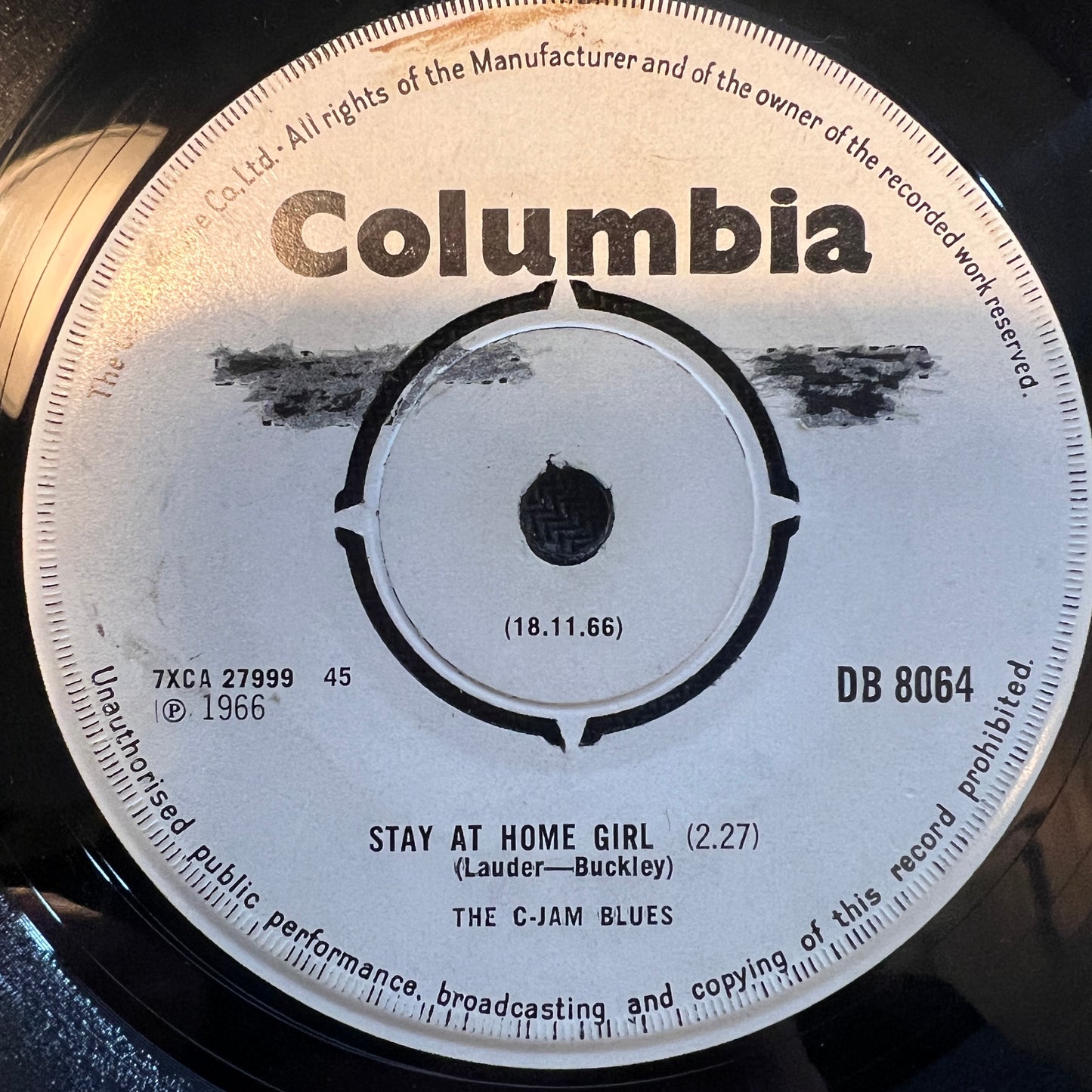 The C-Jam Blues - Candy (7", Single, Promo) (Near Mint (NM or M-))