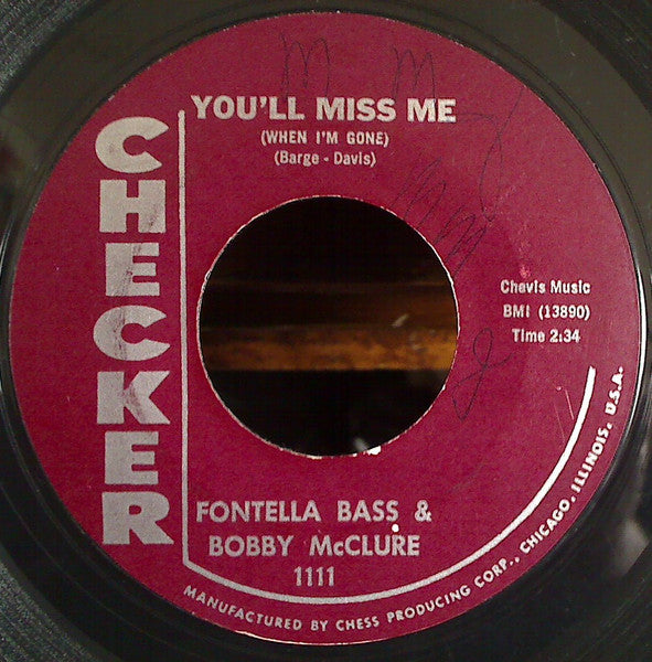 Fontella Bass & Bobby McClure : Don't Jump / You'll Miss Me (7", Single, Styrene)