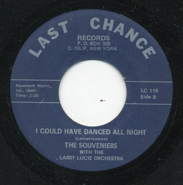 The Souveniers (2) With The Larry Lucie Orchestra : It's Too Bad (7", RE)