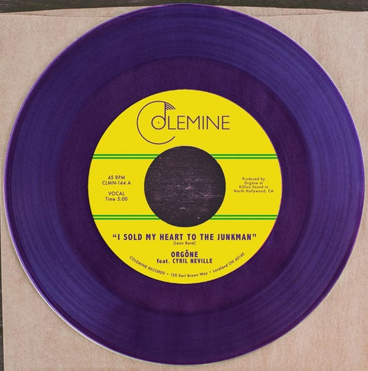 Orgone : I Sold My Heart To The Junkman (7", Ltd, Pur)