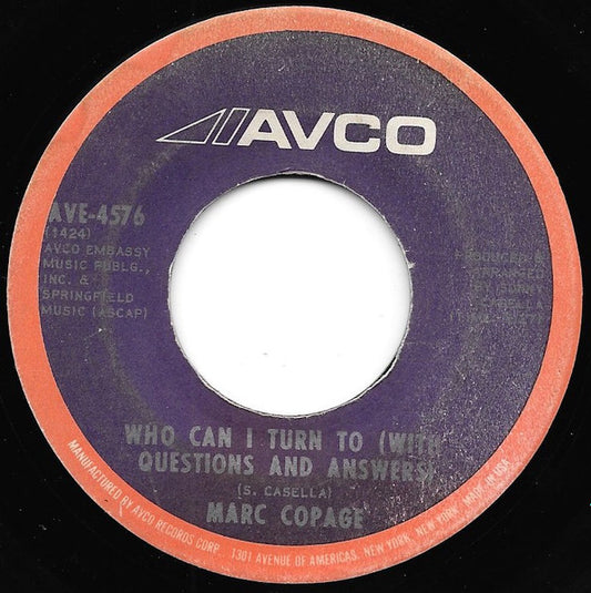Marc Copage : Will It Be Me (7", ARP)
