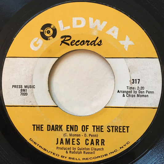 James Carr : The Dark End Of The Street / Lovable Girl (7", Single)