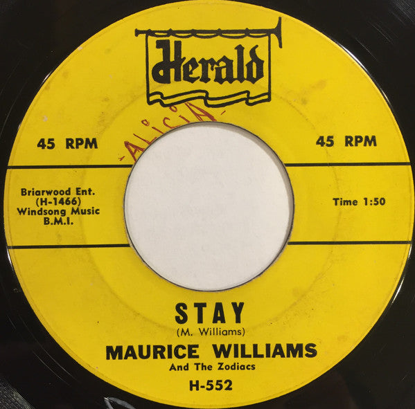 Maurice Williams & The Zodiacs : Stay / Do You Believe (7", Single)