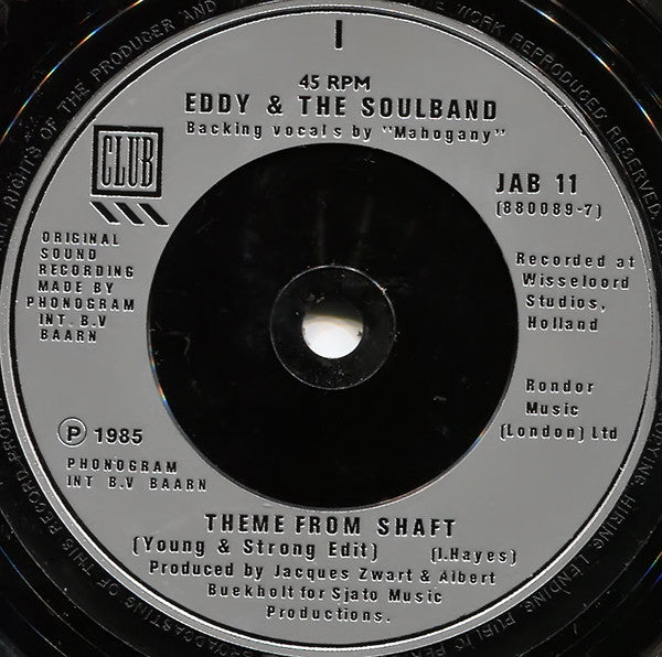 Eddy & The Soulband : Theme From Shaft (7", Single)