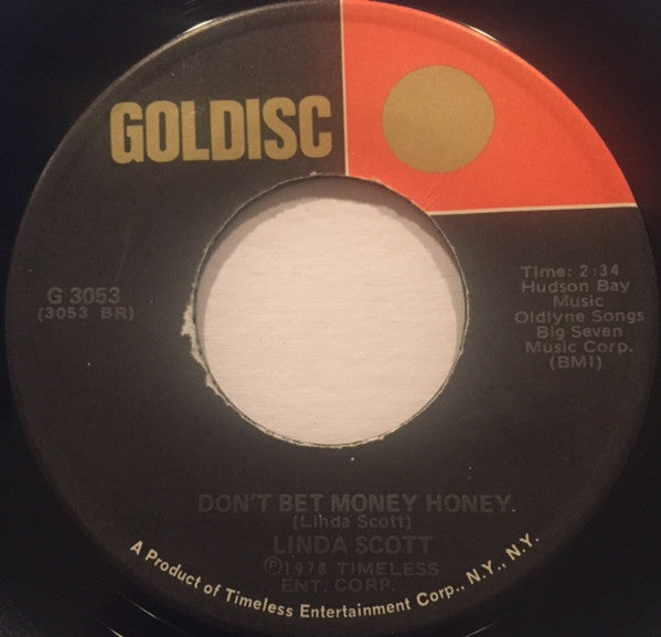 Linda Scott : I've Told Every Little Star / Don't Bet Money Honey (7", RE)