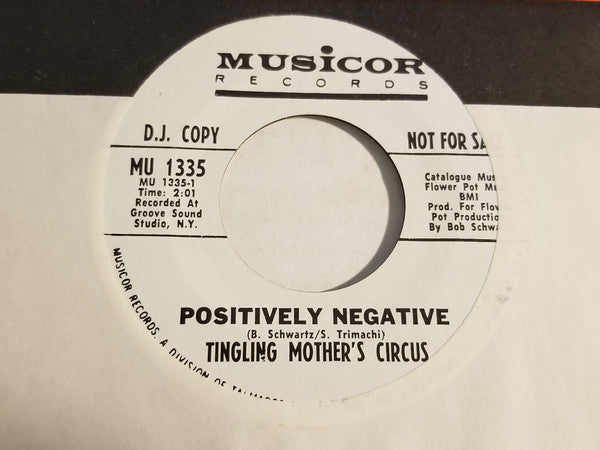 The Tingling Mother's Circus : Sunday Kind Of Feeling / Positively Negative (7", Promo)