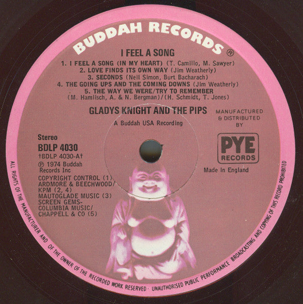 Gladys Knight And The Pips : I Feel A Song (LP, Album)