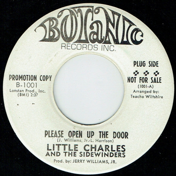 Little Charles And The Sidewinders : Please Open Up The Door (7", Single, Promo)