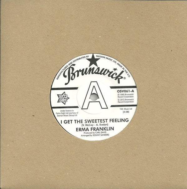 Erma Franklin / LaVern Baker : I Get The Sweetest Feeling / I'm The One To Do It (7", Single, Promo, RE)