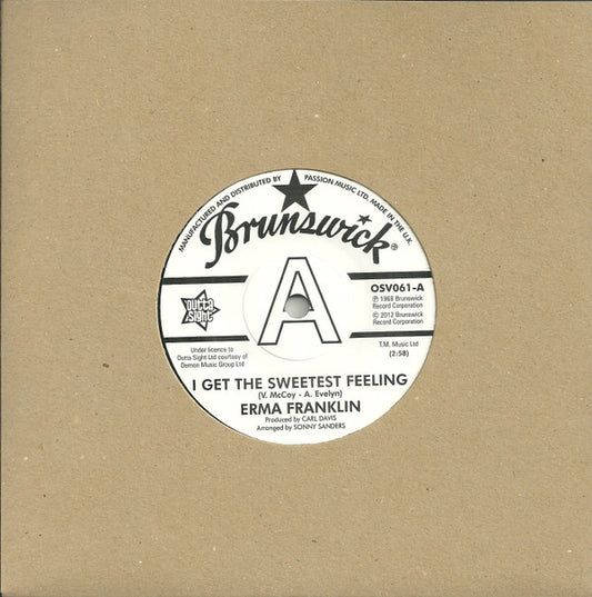 Erma Franklin / LaVern Baker : I Get The Sweetest Feeling / I'm The One To Do It (7", Single, Promo, RE)