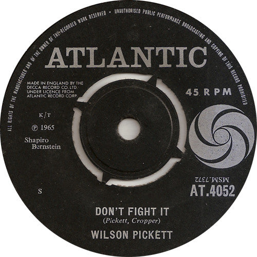 Wilson Pickett : Don't Fight It (7", Single)