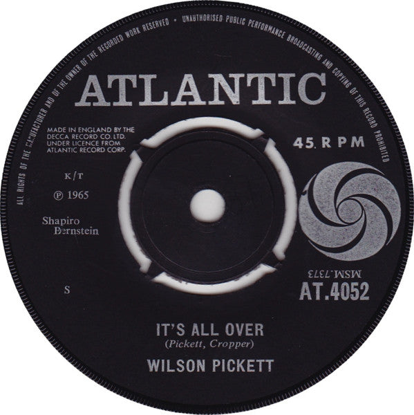 Wilson Pickett : Don't Fight It (7", Single)