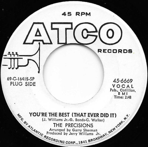 The Precisions : You're The Best (That Ever Did It)  / New York City (7", Single, Promo, SP-)