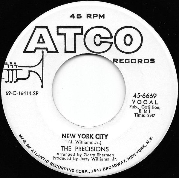 The Precisions : You're The Best (That Ever Did It)  / New York City (7", Single, Promo, SP-)