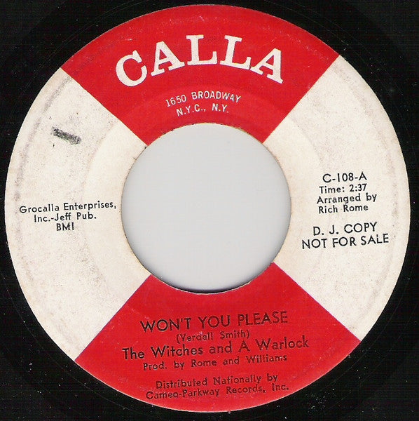 Witches & The Warlock : Won't You Please / Heavenly Love  (7", Single, Promo)