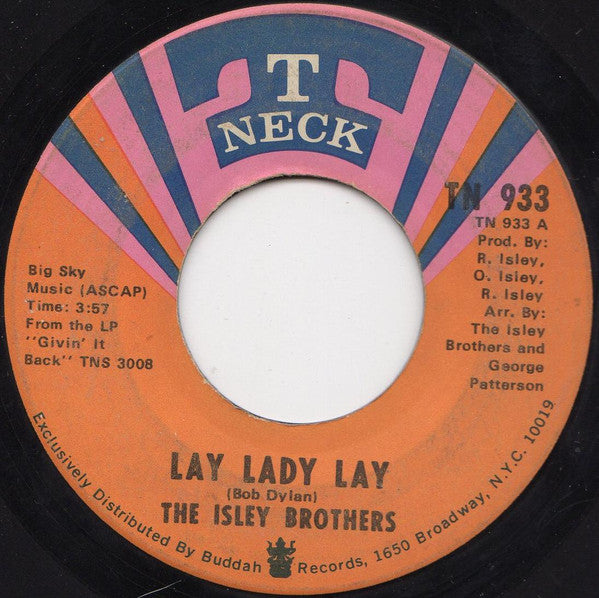 The Isley Brothers : Lay Lady Lay / Vacuum Cleaner (7", Single)