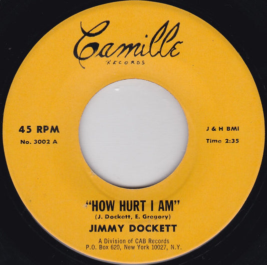 Jimmy Dockett : How Hurt I Am / So Glad I Met You (7")