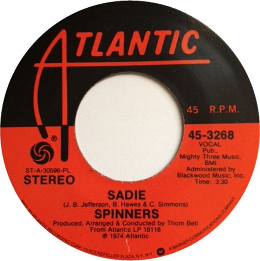 Spinners : Sadie / Lazy Susan (7", Single)