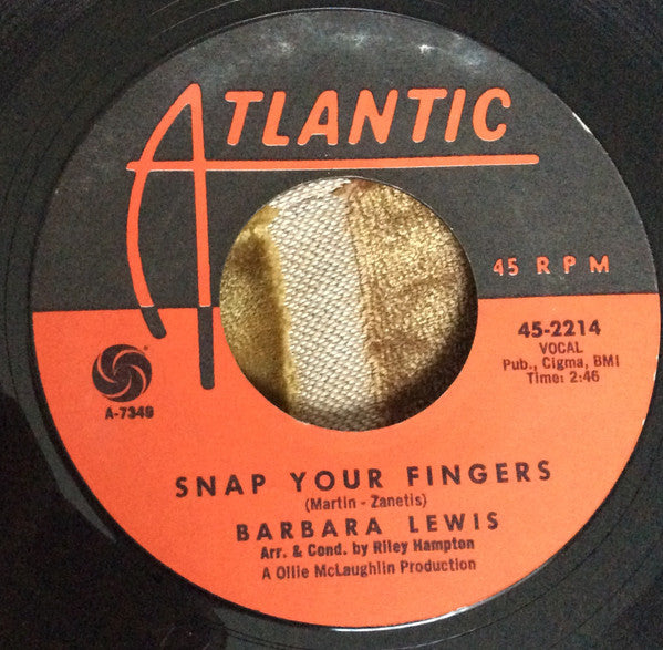 Barbara Lewis : Snap Your Fingers / Puppy Love (7", Single)