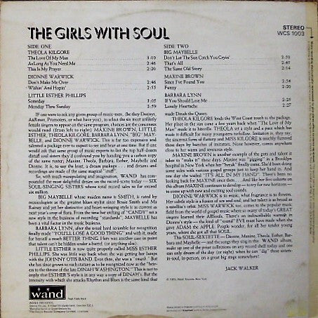 Various : The Girls with Soul (LP, Comp)