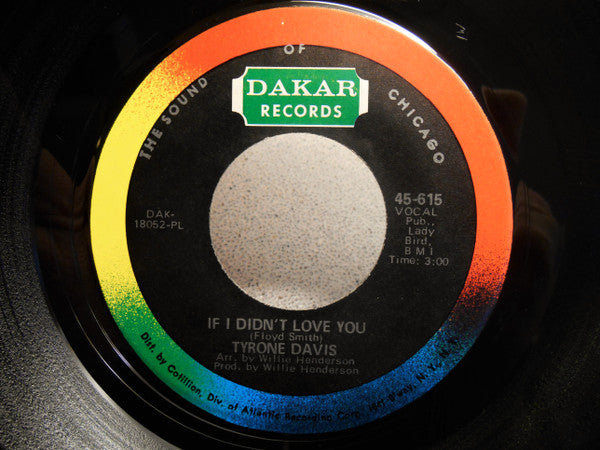 Tyrone Davis : You Can't Keep A Good Man Down / If I Didn't Love You (7", Single)