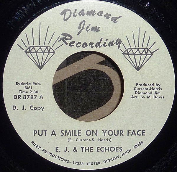 E. J. & The Echoes : Put A Smile On Your Face (7", Promo)