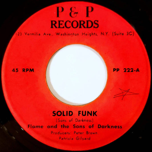 Flame 'N' King And Sons Of Darkness : Solid Funk (7")