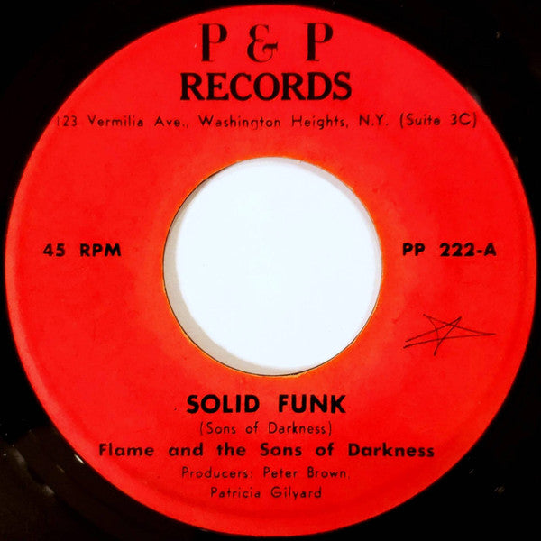 Flame 'N' King And Sons Of Darkness : Solid Funk (7")