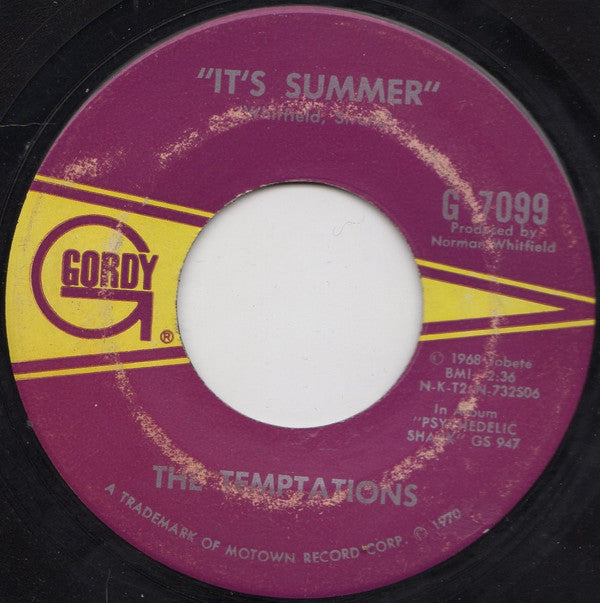 The Temptations : Ball Of Confusion (That's What The World Is Today) (7", Single)