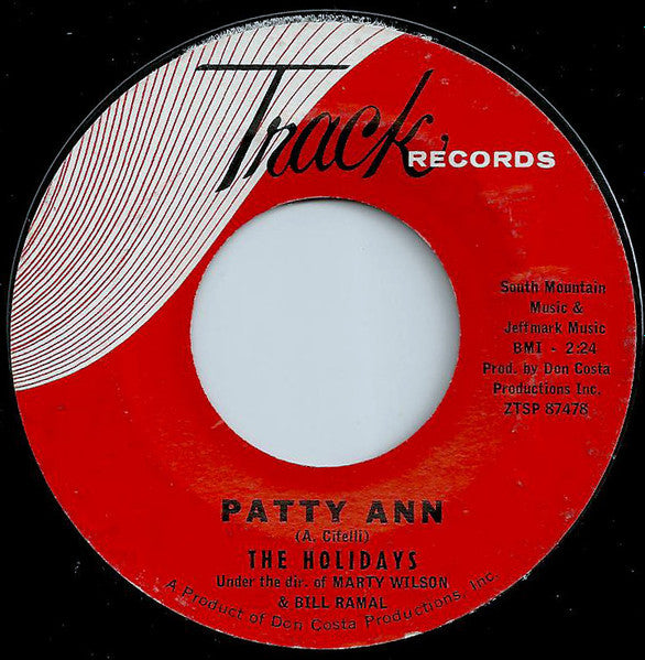 The Holidays (25) : Patty Ann / Big Brown Eyes (7", Single)