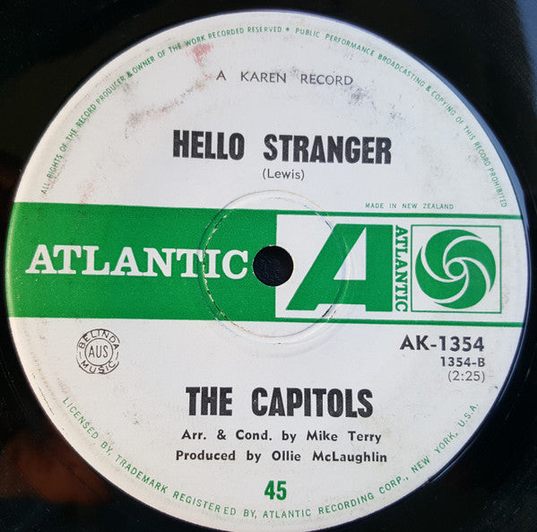 The Capitols : Cool Jerk / Hello Stranger (7", Single, Mono)