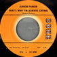 Junior Parker* : Things I Used To Do / That's Why I'm Always Crying (7", Single)