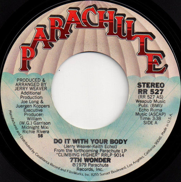 7th Wonder : Do It With Your Body (7", Styrene)