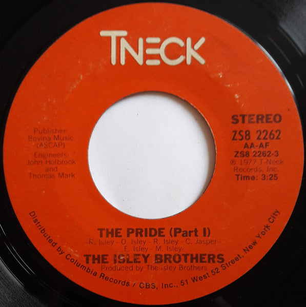 The Isley Brothers : The Pride (7", Styrene, Ter)