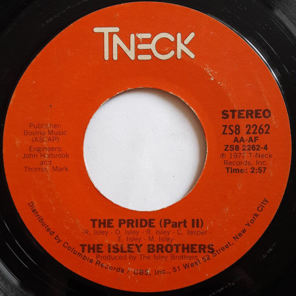 The Isley Brothers : The Pride (7", Styrene, Ter)