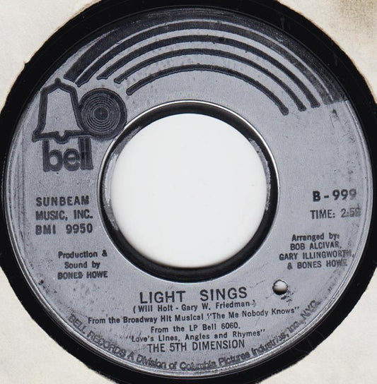 The Fifth Dimension : Light Sings (7", Single)