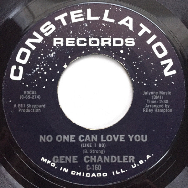 Gene Chandler : No One Can Love You (Like I Do) / Good Times (7", Single, Styrene, Mon)