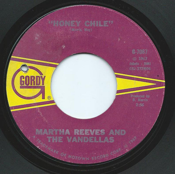 Martha Reeves And The Vandellas* : Honey Chile / Show Me The Way (7", Single, Styrene, Mon)