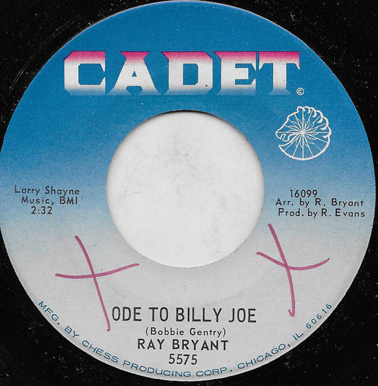 Ray Bryant : Ode To Billy Joe (7", Single)