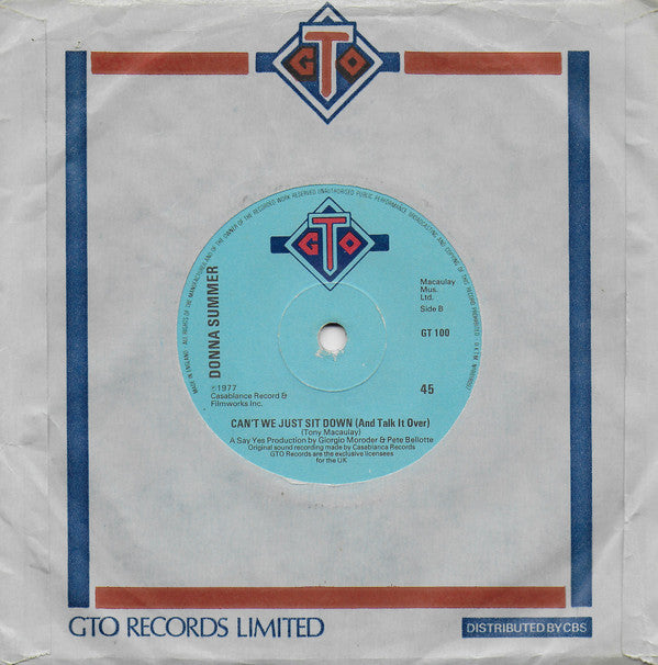 Donna Summer : I Feel Love (7", Single)