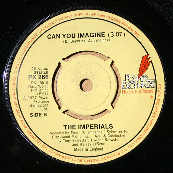 The Imperials : Who's Gonna Love Me (7", Single, Pus)