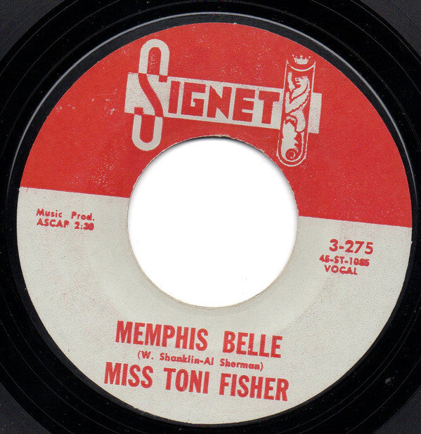 Toni Fisher : The Big Hurt / Memphis Belle (7", Single, Styrene, All)