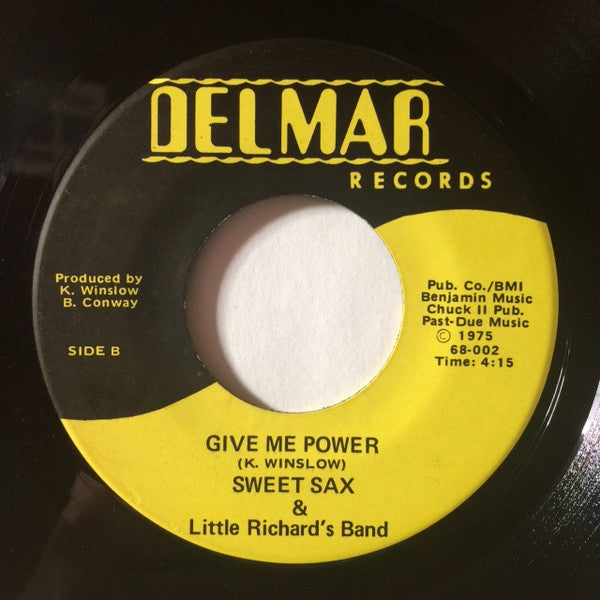 Sweet Sax & Little Richard And His Band : People Don't Care No More / Give Me Power (7", Single)