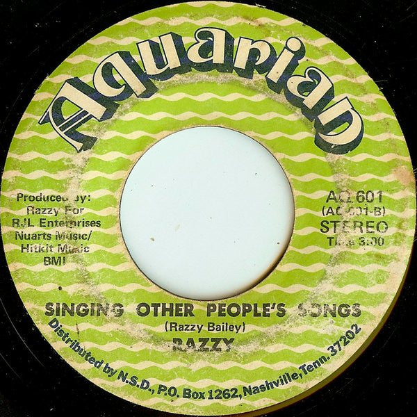 Razzy And The Neighborhood Kids / Razzy Bailey : I Hate Hate / Singing Other People's Songs (7", Single)