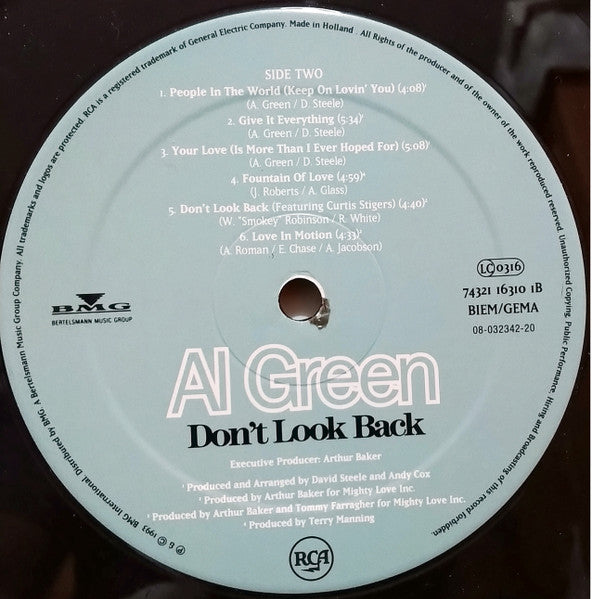 Al Green : Don't Look Back (LP, Album)