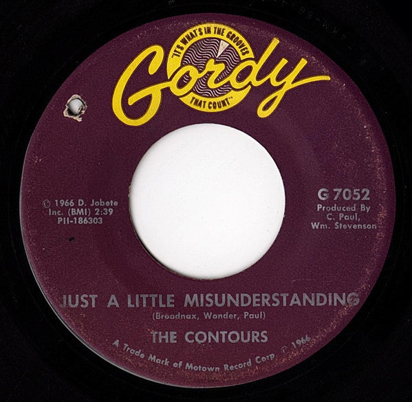 The Contours : Just A Little Misunderstanding (7", Single, Mono, Nas)